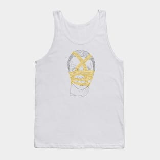 Head of St. John the Baptist Gold Bandage Shaded Tank Top